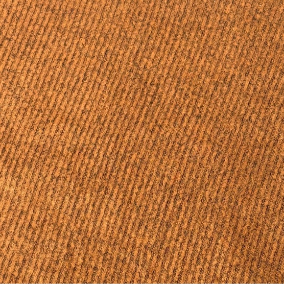 NWOT Garage Mock neck long sleeved top, ribbed, cropped, rust, brown, size Small - Picture 4 of 5